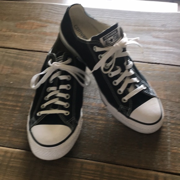 COPY - Converse Chuck Taylor All Stars X9166 Black White Low Sneakers - Size 12… - Picture 2 of 12